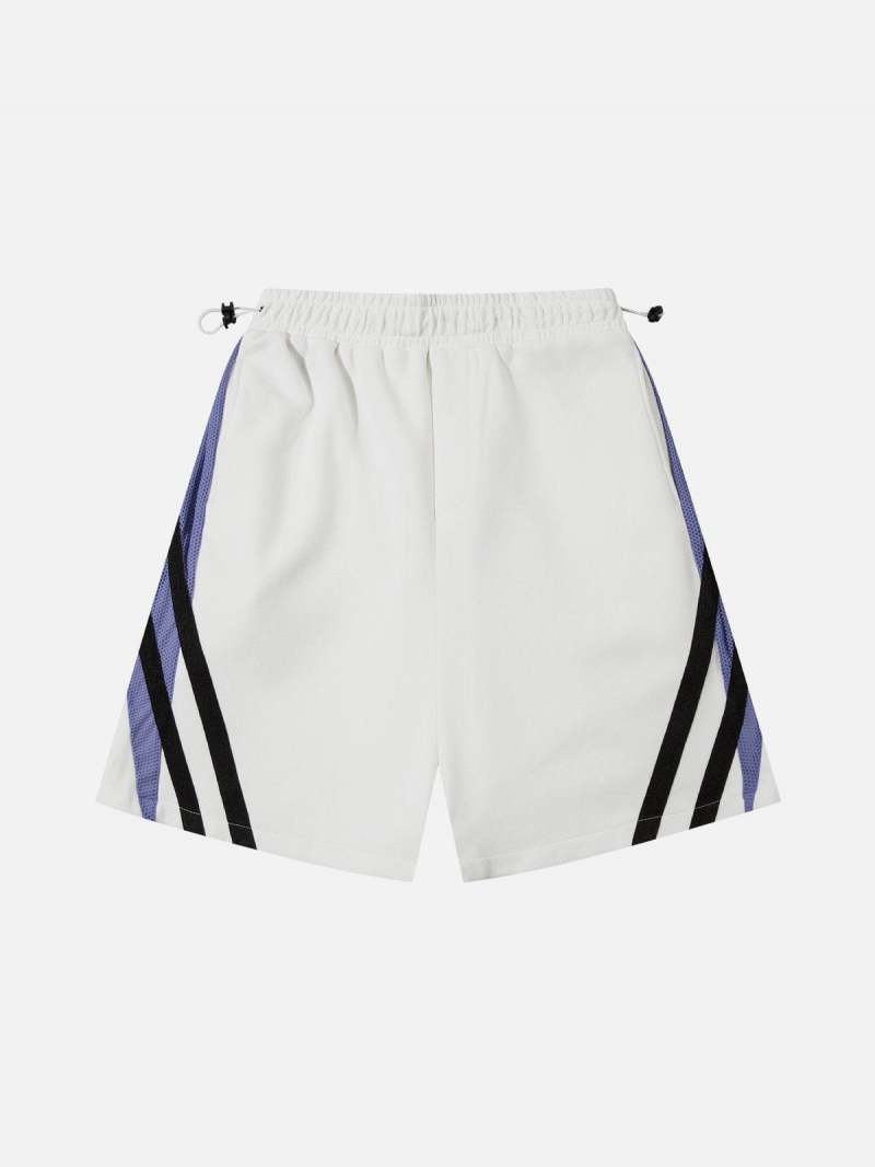 Short Aelfric Eden Color Blocking Rayé Blanche | XNY-56378710